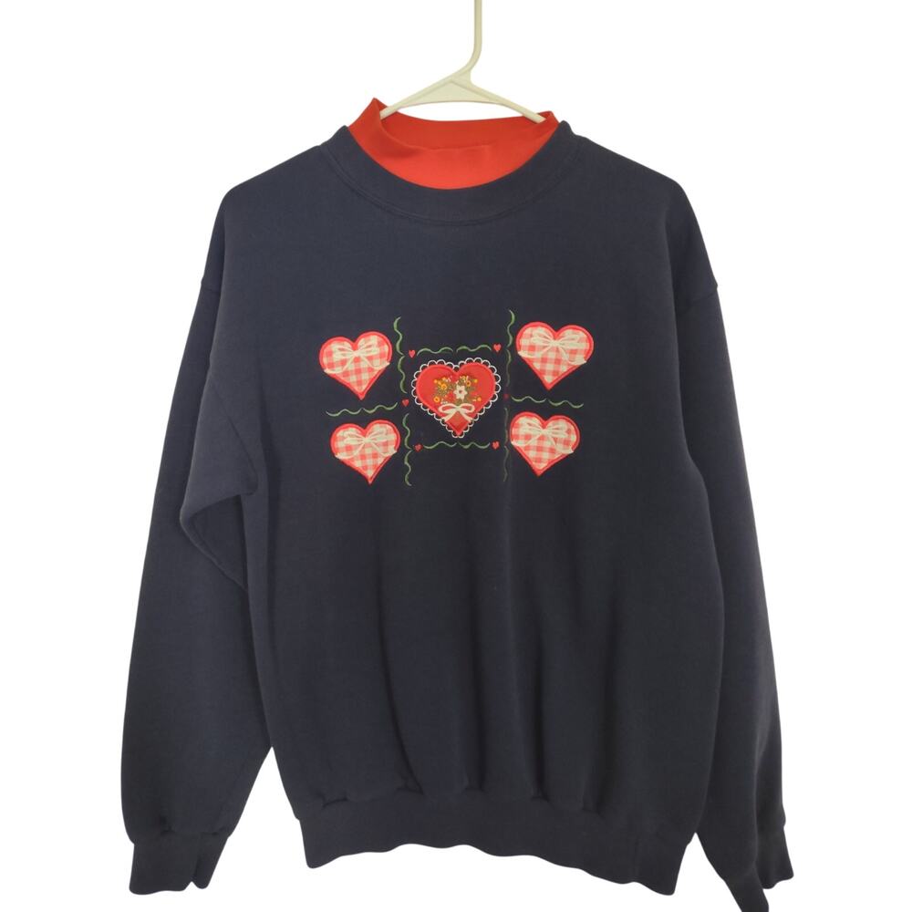 VTG Pleasant‎ Shade Sweatshirt Medium Grandmacore Cottagecore Made in the USA